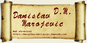 Danislav Marojević vizit kartica